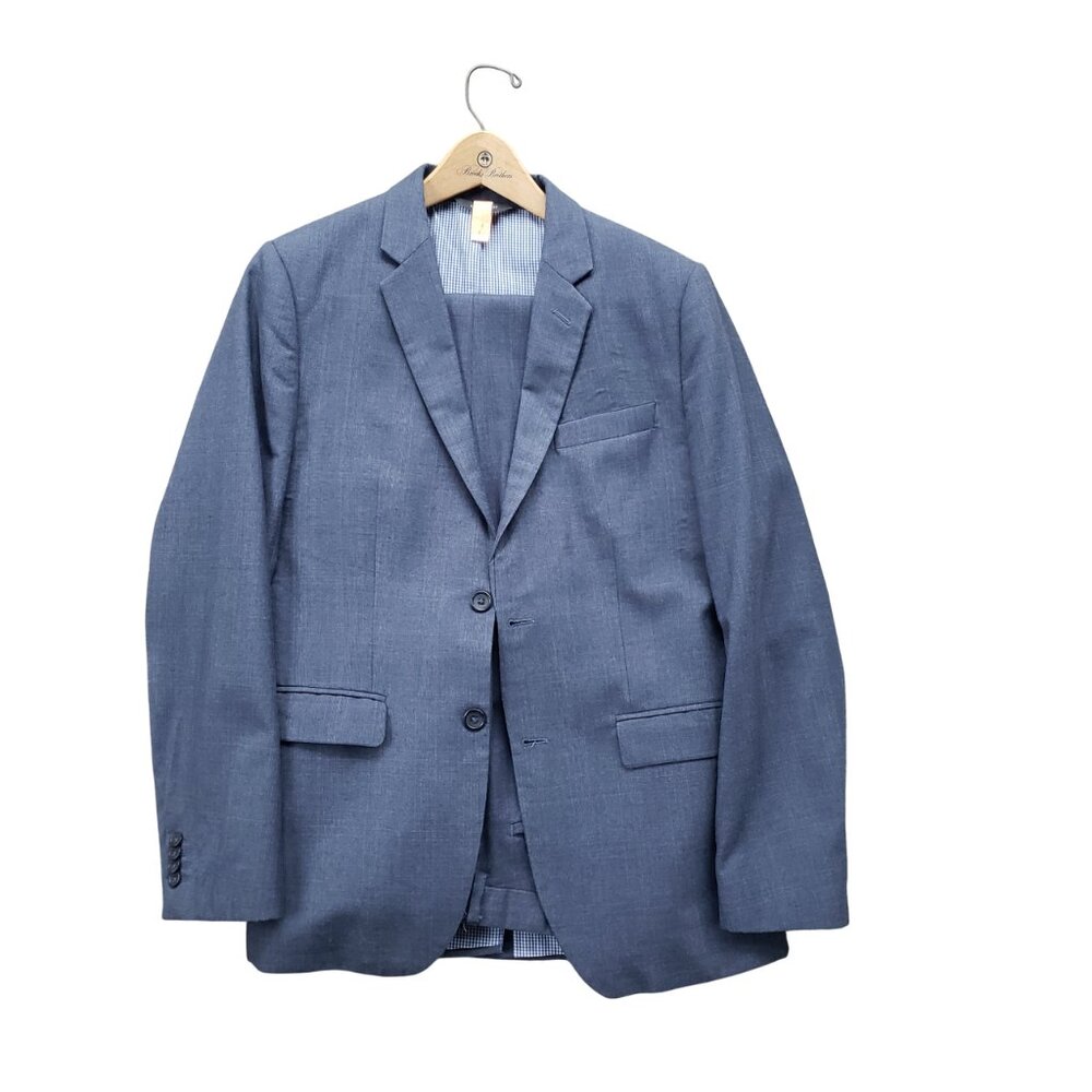 Banana Republic Tailored Slim Fit Suit 40R Blue